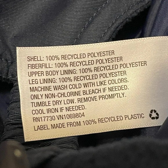 CAT & JACK NWOT Heavyweight Adjustable Snow Ski Bib Pants in Navy Blue - Picture 9 of 9